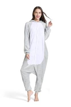 Yimidear® Unisex Adult Pyjamas Cosplay Tier Onesie Nachtwäsche Nachtwäsche (M, Grau) von Yimidear