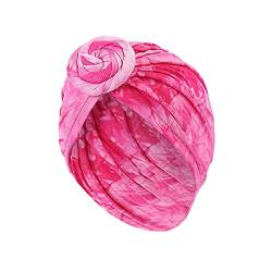 Damen Wrap Head Cap Beliebte Tie Dye Swirl Turban Cap Mutterschaft Mond Cap Bulk Sweat Headbands (3-B, A) von Yinguo