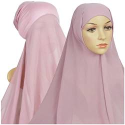 Hijab Damen-Haarband, einfarbig, mehrfarbig, Hijab-Bandage, muslimisches Hijab-Haarband (B-Pink, Einheitsgröße) von Yinguo