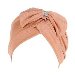 Schweißbänder Stirnbänder Herren Ethno Turban Wrap Kopfbedeckung Bowknot Turban Kopfhut Bohemian Braid Haarkappe Cap Cover Heardband Stirnband Männlich (Khaki, Einheitsgröße) von Yinguo