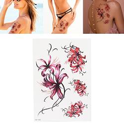 Sexy Tattoo-Aufkleber für Frauen, Verschiedene Körper-Tattoo-Aufkleber, Schwimmen Verwenden Blumenmuster Temporäre Gefälschte Tattoos, Sexy Lady Tattoo-Aufkleber(HB-133X) von Yinhing