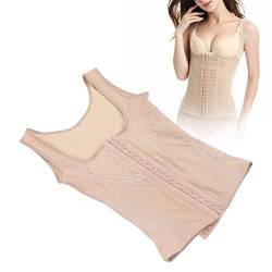 Taillentrainer für Damen, Damen Korsett Bodyshaper Hochelastische Körperform Tank Weiche Warme Shapewear Taille Abnehmen Bauchkontrollkorsett,Khaki(M) von Yinhing