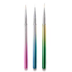 3 Größe Nail Art Liner Pinsel Acryl UV Gel 3D Nagel Malerei Zeichnung Pinsel Stift Set Maniküre Pflege Werkzeug für DIY Nageldesign von Yisawroy