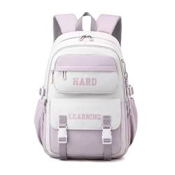 Schulrucksack Große Kapazität Büchertasche Laptop Rucksäcke für Jugendliche Jugend Reiserucksack Student Casual Daypack von Yisawroy