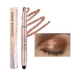 Wasserdichte Bicolor Double Ended Eye Stick Perlglanz Dauerhafte Lidschatten Stift Konturierung Tragbare Make-up Kosmetik Aufhellen Augen Bleistift Make-up Schimmernde Lange Anhaltende Lidschatten von Yisawroy