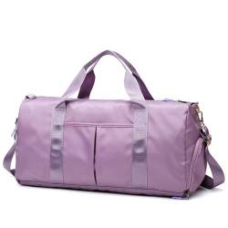 Yissone Reisetasche Sporttasche Sporttasche mit Nassfach und Schuhfach für Damen und Herren, violett, modisch von Yissone