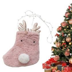 Weihnachtssocken Dekor – festliche Plüschstrümpfe Geschenktasche, 29 cm, Umhängetasche, Kaminbehang, Strümpfe für Mädchen, Weihnachtsgeschenke Yiurse von Yiurse