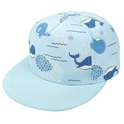 Yixda Baby Kappe Sonnenhut Kinder Hiphop Baseballmütze Junge Mädchen Snapback Cap (2-4 Jahre, Wal) von Yixda