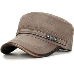 Yixda Vintage Military Army Cap Verstellbar Schirmmütze Sonnen Baseball Kappe (Armeegrün) von Yixda