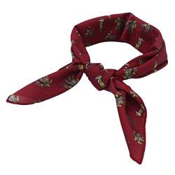 Yizelli 23,60 Zoll Quadratischen Schal für Männer Leichtes Drucken Bandana Kopftuch Shirt Halstuch (005) von Yizelli