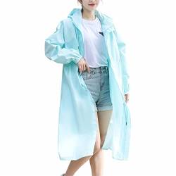 Ynport Crefreak Regenjacken für Frauen Wasserdichter leichter Regenmantel Poncho Active Outdoor Kapuze Windbreaker Damen Trench Mantel, Grün, L von Ynport Crefreak