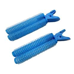 Lockenwickler 2 Stück Pony Haarwurzel Flauschige Haarspangen Faule Haarspangen Haar Top Styling Curling Barrel Tragbare Haarspangen Haarrollen Papilotten (Größe : Blue-1) von YoGaes