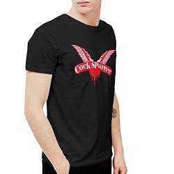 Athletic Shirts & Tees Oberteil und Bluse, Mens Vintage Cock Sparrer Logo T Shirt Black von Yobesti