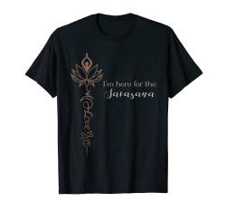 Yoga Unalome Love Symbol Here For Savasana T-Shirt von Yoga Kleidung Damen und Meditation Geschenke