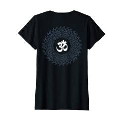 Damen OM Meditation Yoga Backprint T-Shirt von Yoga Meditation Gifts