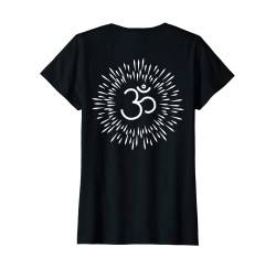 Damen OM Meditation Yoga Backprint T-Shirt von Yoga Meditation Gifts