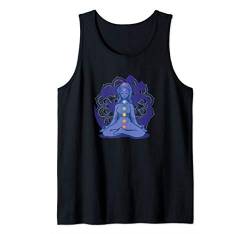 Yoga Shirt Chakra Buddha Damen Meditation Tank Top von Yoga Shirts Damen und Herren Geschenke Zubehör