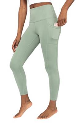 Yogalicious Hohe Taille, ultraweich, 7/8 knöchellange Leggings mit Taschen für Damen, Lily Pad Lux, 2X von Yogalicious