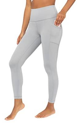 Yogalicious Hohe Taille, ultraweich, 7/8 knöchellange Leggings mit Taschen für Damen, Sleet Lux, M von Yogalicious