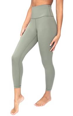 Yogalicious Lux-Knöchel-Leggings mit hoher Taille für Damen, Deep Flechten Green Lux 63,5 cm, Groß von Yogalicious