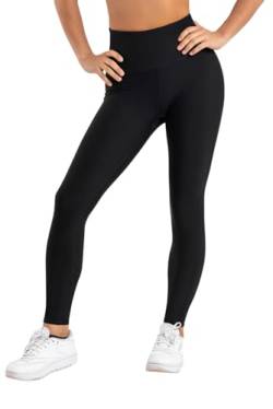 Yogipace Große Damen Hohe Taille Gerippte Yoga Leggings Extra Lange Rippstrumpfhose Workout Hose mit Taschen von Yogipace