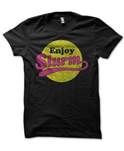 Enjoy Slurm 100% Baumwolle Herren T-Shirt Schwarz S-XL (Medium) von Yohjis Tees