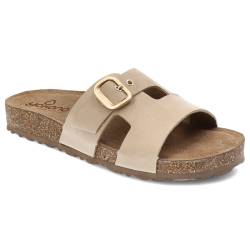 Beige Flip-Flops Yokono Modische Damenschuhe von Yokono