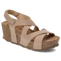 Beige Sandalen Yokono Modische Damenschuhe von Yokono