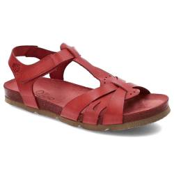 Rote Sandalen Yokono Modische Sommerschuhe aus Leder von Yokono