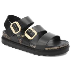 Schwarze Sandalen Yokono Flache Schuhe von Yokono