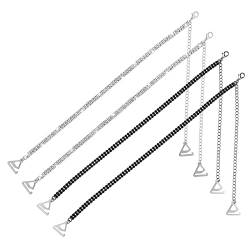 2 Paar Strass BH Träger Verstellbare Unsichtbare Strass Träger Damen Anti Rutsch Durchsichtige BH Halter Transparente Träger Clip Gürtel für BH Traeger Carriers Top Kleider von Yolev