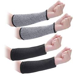 Unterarmschutz Armsleeve Level 5 Schnittschutz Ärmel Gestrickter Unterarm Bandage Armstulpen für Männer und Frauen Gartenarbeit Kochen Schweißen Schnitzarbeiten von Yolev