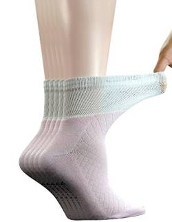 Yomandamor Damen-Socken aus Bambus, nahtlos, ohne Binden, Größe 36-42, 5er-Pack, 5 Paar, Rosa, Large von Yomandamor