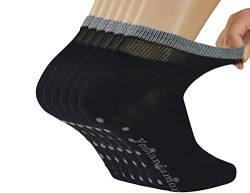 Yomandamor Herren 6 Paar DiabetikerSocken Bambus Sneaker Socken 38-46 von Yomandamor