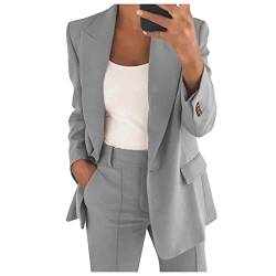 Frauenanzug Jacke mit Knopf Fashion Revers Collar Blazer Anzug für Tägliche Büroarbeit von YonYeHong