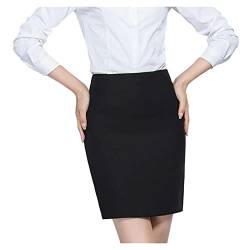 Frauenarbeit Röcke Professionell Slim Wrap Rock Schwarz Mini Bodycon Bleistiftrock Bürogeschäft. von YonYeHong