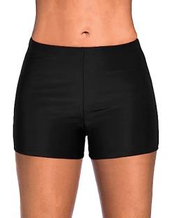 Yonique Damen-Badehose, Tankinihose, Badehose - Schwarz - Medium von Yonique