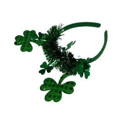 Yooghuge StPatrick Kleeblatt-Blumen-Haarband für Familientreffen, Karneval, Feiern, Requisiten, Kopfbedeckung, traditionell, festlich, irischer Nationalfeier-Stirnband von Yooghuge