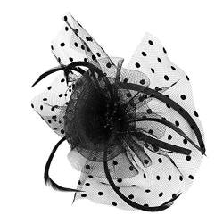 Blume Hut Fascinator Hüte für Frauen Pillbox Hut mit Schleier Stirnband und Einer Gegabelten Clip Tea Party Kopfbedeckung Tea Party Kopfbedeckung Hochzeit Fascinator für Mädchen Frauen von Yookstar