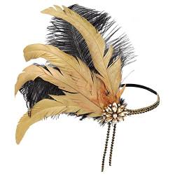 Fascinator Anlasshut Schleier Hut, 20er 50er Jahre Hut, Fascinator Hüte, Haarschmuck Kopfschmuck Für Mädchen Und Frauen mit Stirnbandclip -Netz Blume Kopfstück Cocktail Pillbox Hut von Yookstar