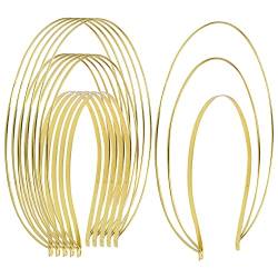 Gold Metal Queen Goddess Angel Halo Crown Headband Hairbands Tiara Hair Hoops DIY Craft Bands Headpieces Party Cosplay Costume Hair Accessories (6 Pack of 3 Layer) von Yoosit