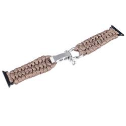 Yosoo Geflochtenes Armband für Damen, Handgewebtes Armband aus Nylonlegierung, für IOS Watch SE-Serie (BROWN) von Yosoo