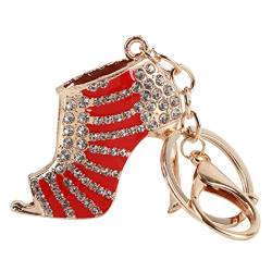 Yosoo New Crystal Schuh High Heel Pendent Schl¨¹sselbund Strass Crystal Keyring Chain Bag Charm Anh?nger (High Heels Schuhe Schl¨¹sselbund - Rot) von Yosoo