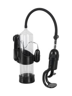 Mister Boner Vibrating Power Pump: Penispumpe, schwarz/transparent von You2Toys