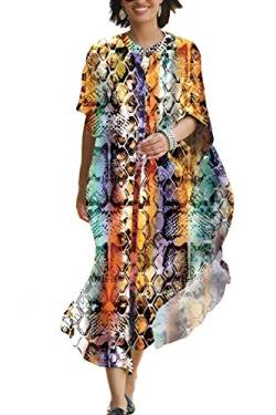 YouKD Fledermausärmel Kaftan Boho Kleid Plus Size Homewear Strand Robe für Frauen von YouKD