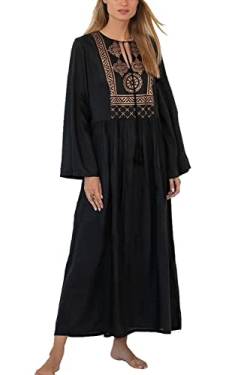 YouKD Halbärmeliger Langer Kaftan Bohemian Homewear Beach Bikini Coverups Maxi Robe für Frauen von YouKD