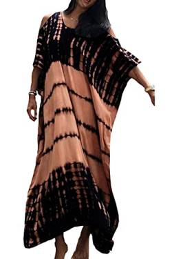 YouKD Sommer Long Kaftan Bohemian Loungewear Strandbadeanzug Aufdecken Maxikleid für Damen von YouKD