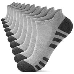 YouShow Sneaker Socken Herren 43-46 Knöchelsocken Grau 10 Paar von YouShow