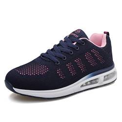 Youecci Damen Sportschuhe Air Cushion Schuhe Laufschuhe Luftkissen Turnschuhe Fitness Gym Leichtes Atmungsaktiv Outdoor Sneaker für Walking Jogging Blau 35 EU von Youecci