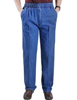 Youlee Herren Straight Leg Jeanshose, Straight Leg, XXL, Hellblau von Youlee